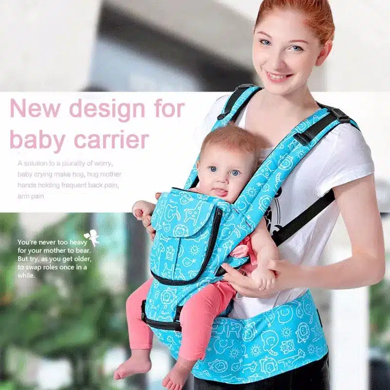 360 Baby Carrier 10-12 Months Baby Hipseat 20kg Infant Backpack Carriers Front Facing Kangaroo Baby Wrap Polyester Manduca Print 8