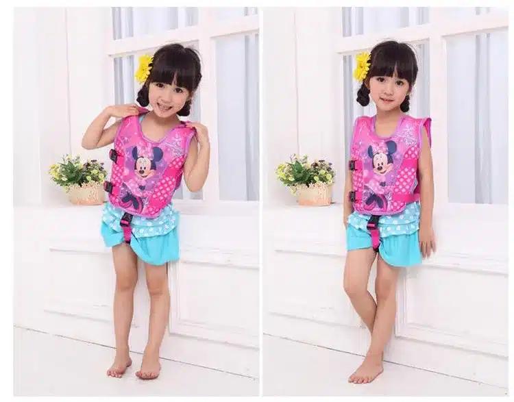 2-6 Years Baby Swim Vest Float Kid Swim Trainer Boy Girl Buoyancy Swimwear Child Life Vest Buoy Swimming Circle Pool Accessories 25