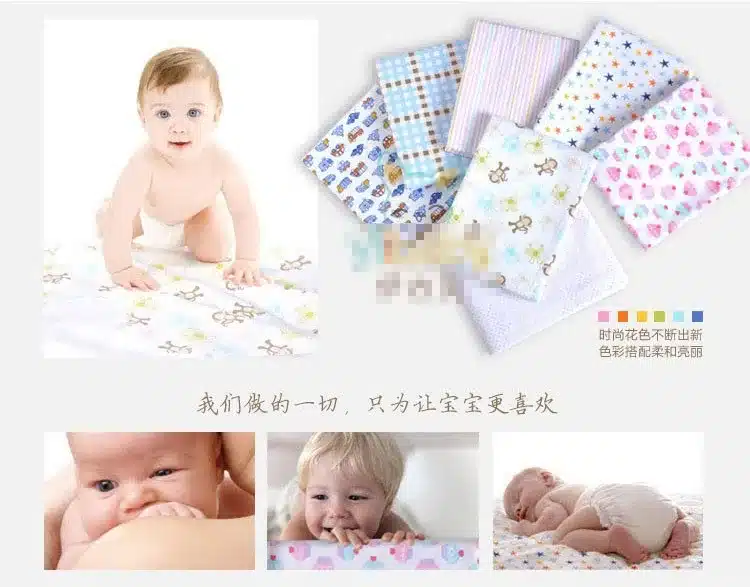 NEW color 4pcs/pack 100%cotton flannel baby blanket receiving newborn colorful cobertor baby bedsheet supersoft blanket 76x76cm 9