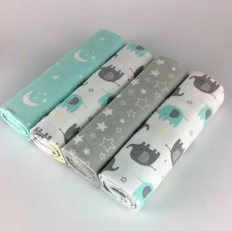 NEW color 4pcs/pack 100%cotton flannel baby blanket receiving newborn colorful cobertor baby bedsheet supersoft blanket 76x76cm 17