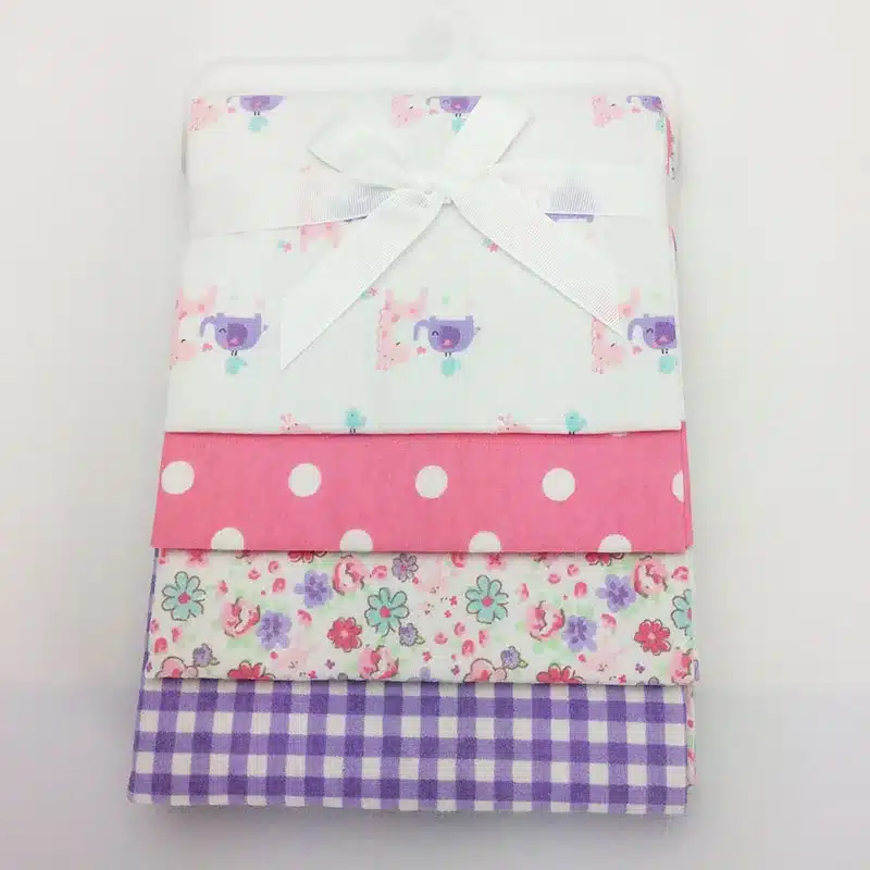 NEW color 4pcs/pack 100%cotton flannel baby blanket receiving newborn colorful cobertor baby bedsheet supersoft blanket 76x76cm 23