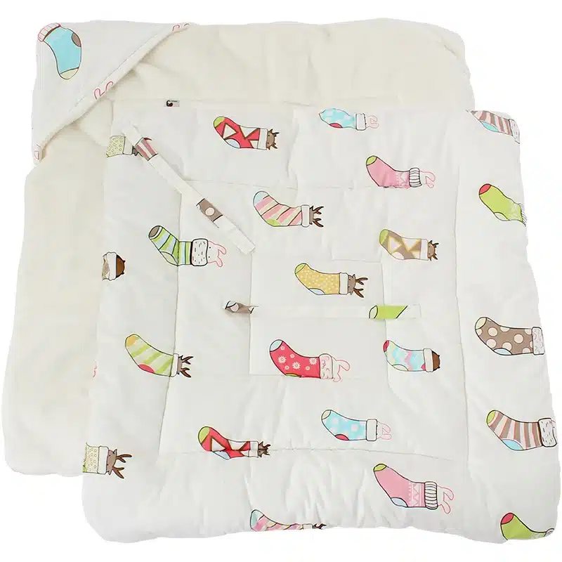 Baby Swaddle 90*90cm Baby Blanket Thick Warm Berber Fleece Envelopes For Newborns Infant Wrap Baby Bedding Sleeping 3