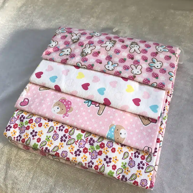 High Quality 4PCS/PACK 100% Cotton Supersoft Flannel Receiving Baby Blanket Swaddle Baby Bedsheet 76*76CM Baby Blankets Newborn 16