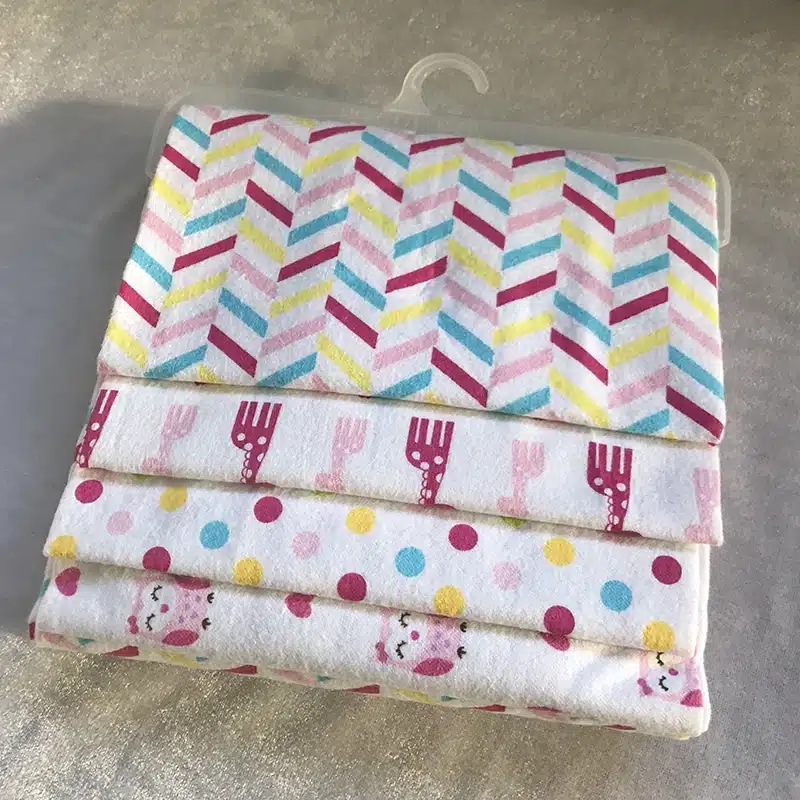 High Quality 4PCS/PACK 100% Cotton Supersoft Flannel Receiving Baby Blanket Swaddle Baby Bedsheet 76*76CM Baby Blankets Newborn 17