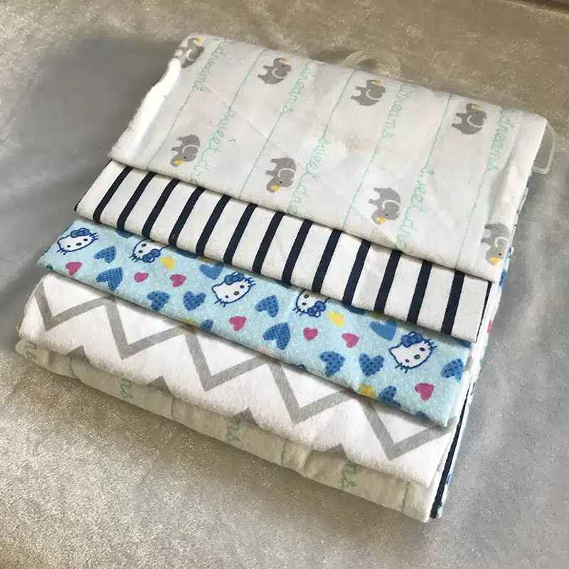 High Quality 4PCS/PACK 100% Cotton Supersoft Flannel Receiving Baby Blanket Swaddle Baby Bedsheet 76*76CM Baby Blankets Newborn 19