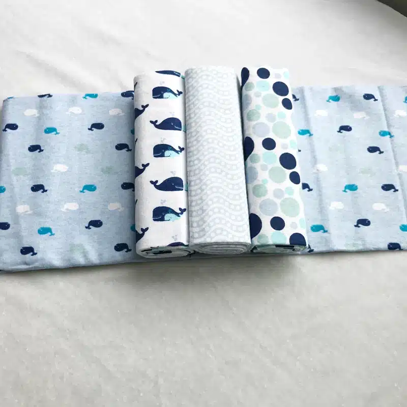 High Quality 4PCS/PACK 100% Cotton Supersoft Flannel Receiving Baby Blanket Swaddle Baby Bedsheet 76*76CM Baby Blankets Newborn 26