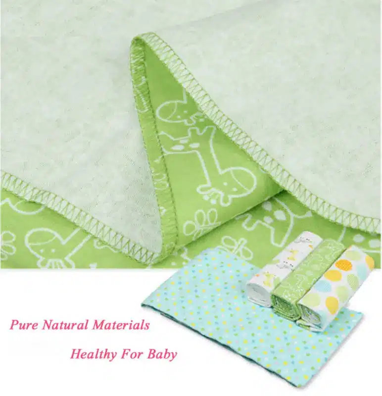 High Quality 4PCS/PACK 100% Cotton Supersoft Flannel Receiving Baby Blanket Swaddle Baby Bedsheet 76*76CM Baby Blankets Newborn 30