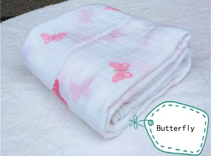 Baby Blanket Baby Muslin Swaddle Newborn Aden anais Baby Cotton Muslin Bedding Gauze Swaddle Bath Towel Multi-functional 120cm 13
