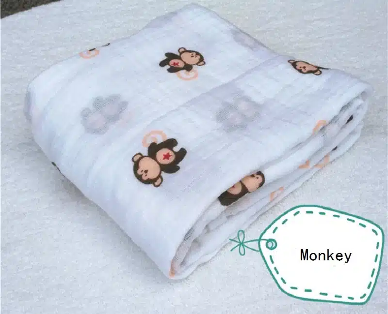 Baby Blanket Baby Muslin Swaddle Newborn Aden anais Baby Cotton Muslin Bedding Gauze Swaddle Bath Towel Multi-functional 120cm 15