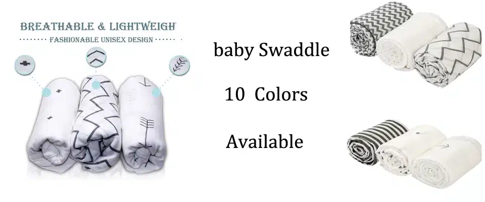 One pack Muslin Baby Swaddling Blanket Newborn Infant 100% Cotton Swaddle Towel Random Delivery 9