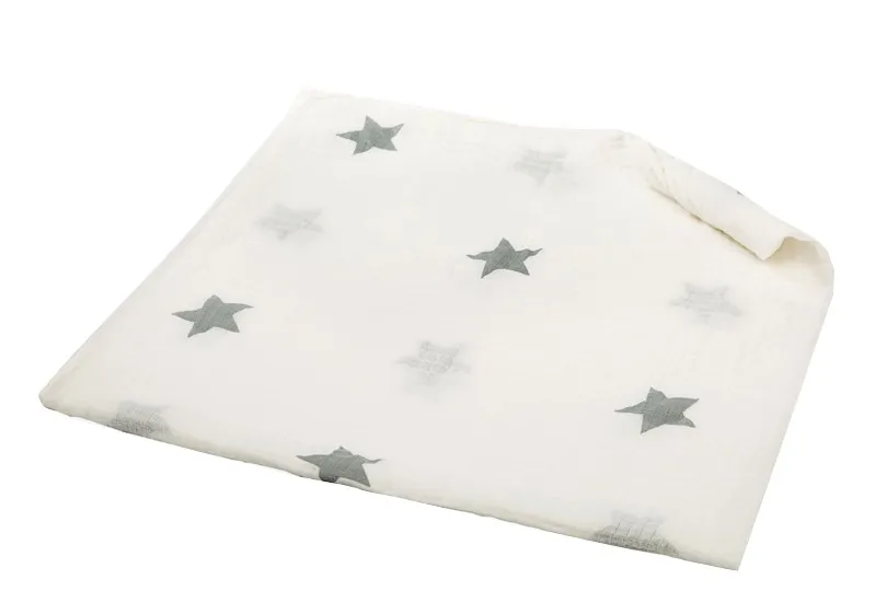 One pack Muslin Baby Swaddling Blanket Newborn Infant 100% Cotton Swaddle Towel Random Delivery 18