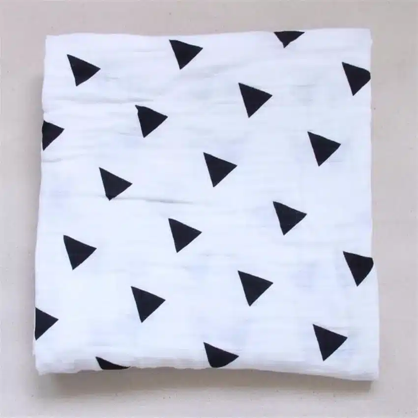 COSPOT Newborn Muslin Blanket Infant 100% Cotton Double Gauze Bath Towel Baby Swaddle Blankets Hold Wraps 120cm*120cm 185g 30C 35