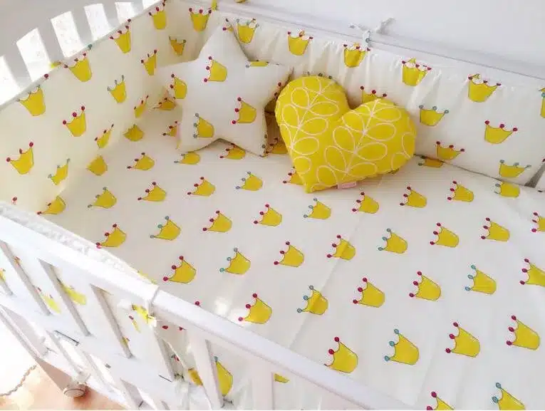 Muslinlife(1pcs bumper only)Fashion hot crib bumper infant bed,baby bed bumper clauds/star/dot/tree,safe protection for baby use 16