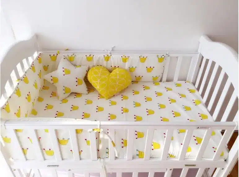 Muslinlife(1pcs bumper only)Fashion hot crib bumper infant bed,baby bed bumper clauds/star/dot/tree,safe protection for baby use 17