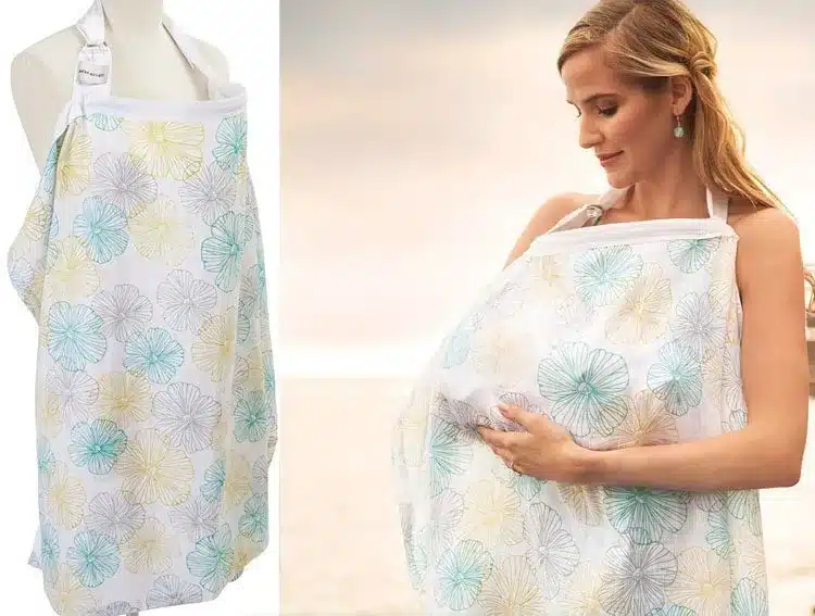 Breathable breastfeeding cover 100%cotton muslin Mother feeding baby's apron Mommy's outdoors feeding baby breast nursing cover 5
