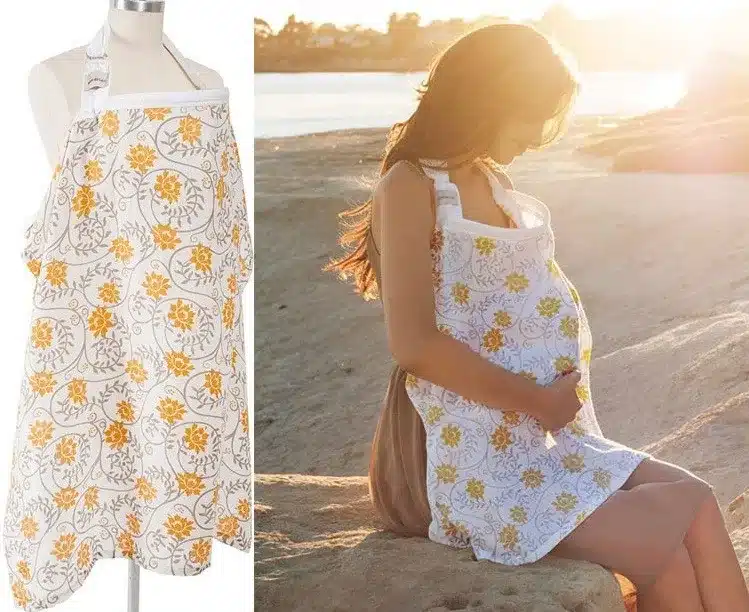 Breathable breastfeeding cover 100%cotton muslin Mother feeding baby's apron Mommy's outdoors feeding baby breast nursing cover 6
