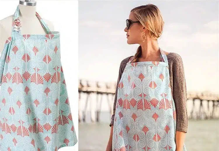 Breathable breastfeeding cover 100%cotton muslin Mother feeding baby's apron Mommy's outdoors feeding baby breast nursing cover 8