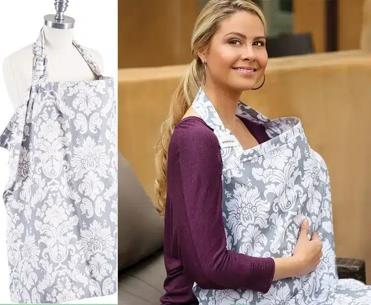 Breathable breastfeeding cover 100%cotton muslin Mother feeding baby's apron Mommy's outdoors feeding baby breast nursing cover 9