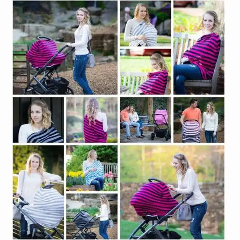 New Baby Car Seat Cover Toddler Canpony Nursing Cover Multi-Use Stretehy Infinity Scarf Breastfeeding Shipping Car Chair Cover 17