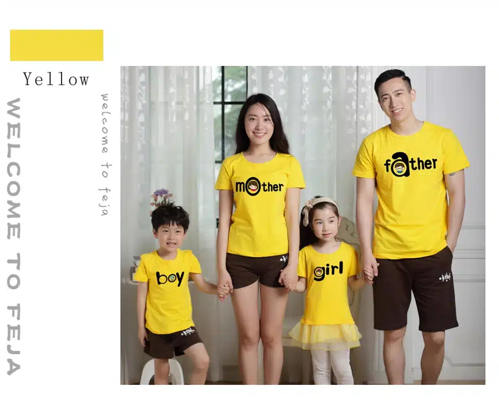 2017 Family Matching Outfits Summer Family Look Matching Clothes Mother Daughter Short sleeve Dress 9Colors 21