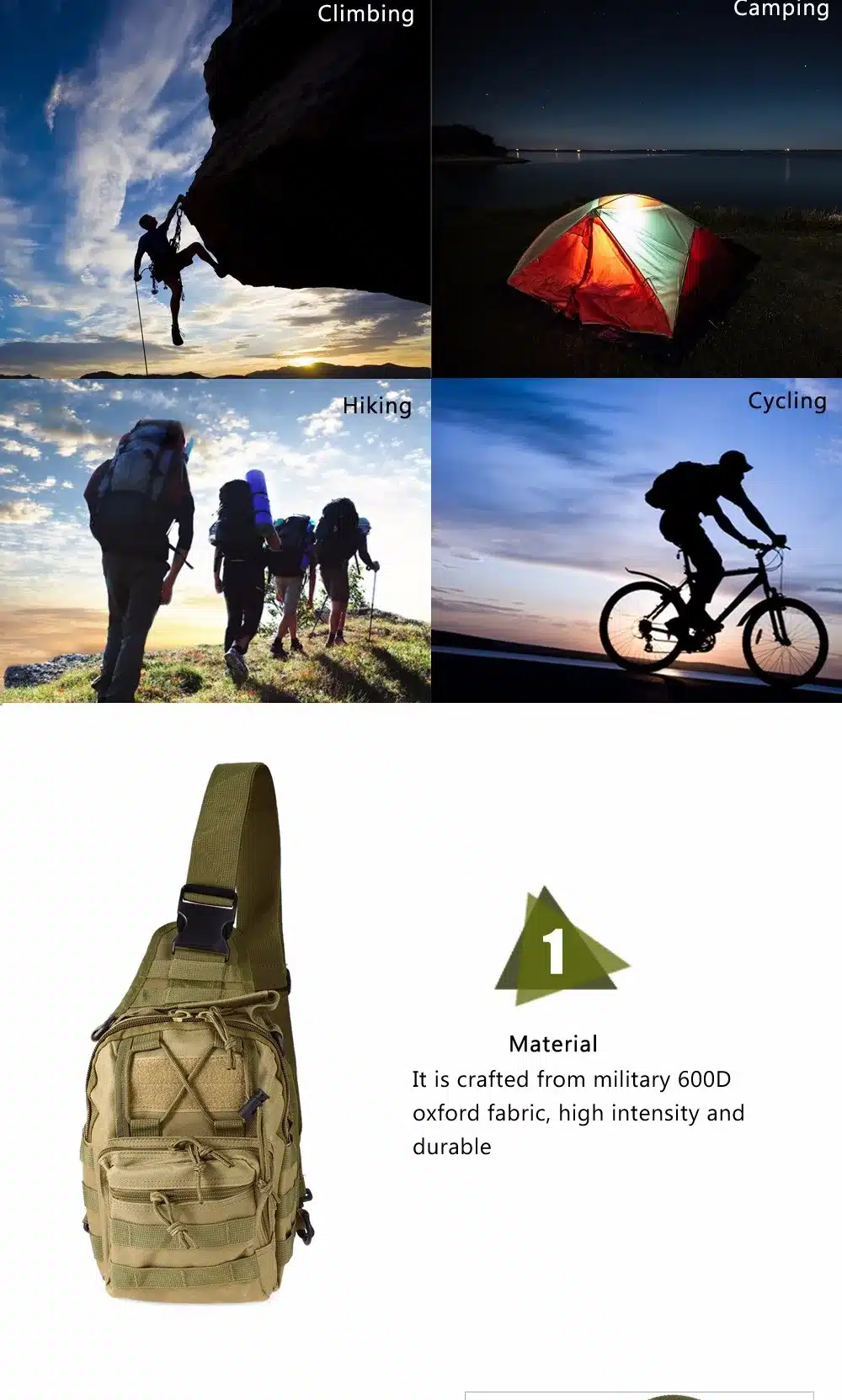 Hot 600D Outdoor Camping Hiking Bag Sports Bag Shoulder Military Tactical Backpack 4 Colors Utility Camping Hiking Trekking Bag 13