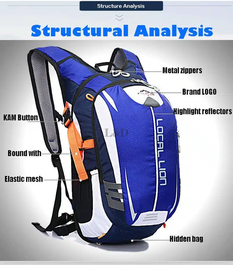 LOCAL LION 18L Waterproof Bicycle Backpack Outdoor Cycling Bike Rucksacks Packsack Riding running Sport Backpack Ride pack 48
