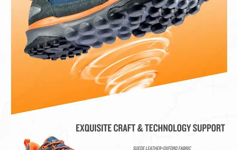 RAX Men's Outdoor Waterproof Hiking Shoes Fast Walking Jogging Trekking Climbing Sport Shoes for Women 26