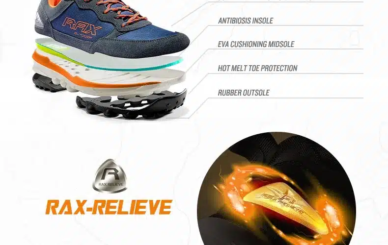 RAX Men's Outdoor Waterproof Hiking Shoes Fast Walking Jogging Trekking Climbing Sport Shoes for Women 27