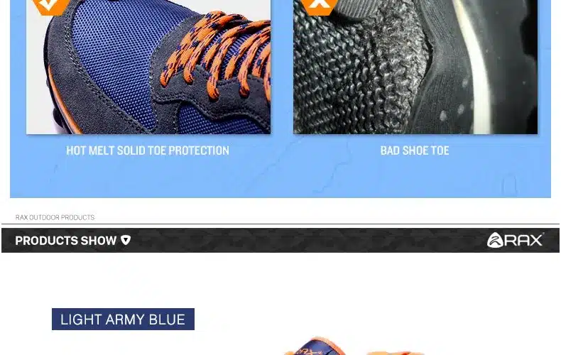 RAX Men's Outdoor Waterproof Hiking Shoes Fast Walking Jogging Trekking Climbing Sport Shoes for Women 30