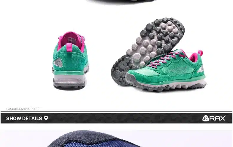 RAX Men's Outdoor Waterproof Hiking Shoes Fast Walking Jogging Trekking Climbing Sport Shoes for Women 46