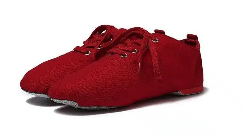 Canvas Jazz Dance Shoes Lace-up Soft Split Soles Ballet Dance Shoes Gym Yoga Fitness Karate Shoes Flat Sneakers Free Shipping 14