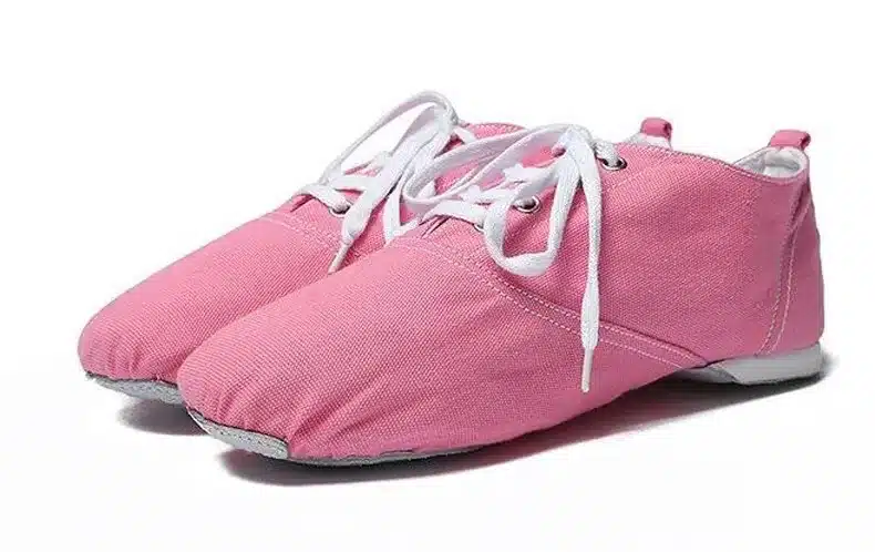 Canvas Jazz Dance Shoes Lace-up Soft Split Soles Ballet Dance Shoes Gym Yoga Fitness Karate Shoes Flat Sneakers Free Shipping 16