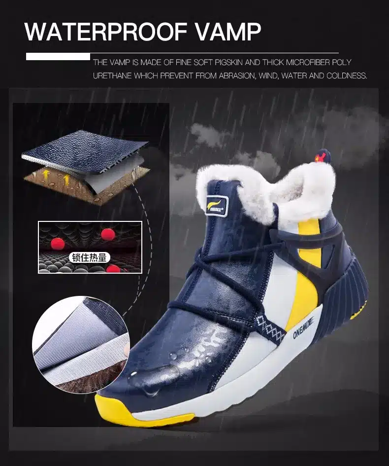 ONEMIX New Winter Running Shoes for women Comfortable Women's boots Warm Wool Sneakers Outdoor Unisex Athletic Sport Shoes women 20