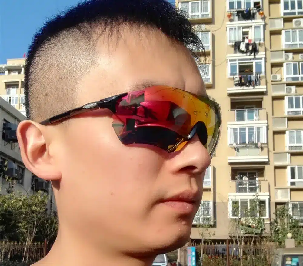 EV Evzero FUll red Lens Polarized TR90 Sports Cycling Glasses Men MTB Mountain Road Bike Bicycle Cycling Eyewear Sunglasses 59