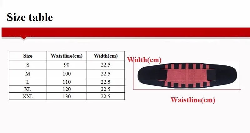 Men And Women Adjustable Elstiac Waist Support Belt Lumbar Back Support Exercise Belts Brace Slimming Belt Waist Trainer 11