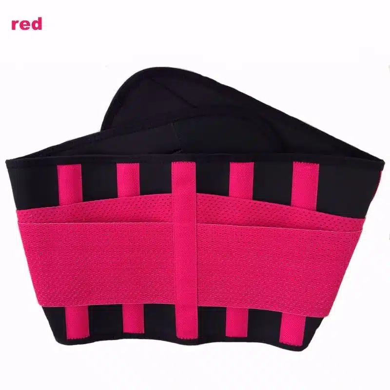 Men And Women Adjustable Elstiac Waist Support Belt Lumbar Back Support Exercise Belts Brace Slimming Belt Waist Trainer 12