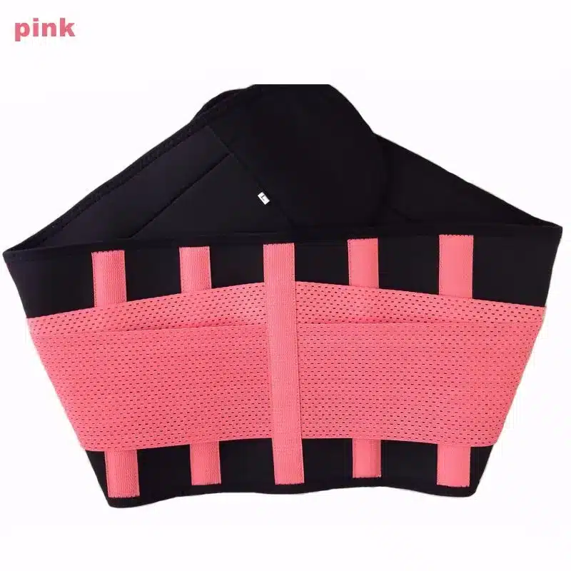 Men And Women Adjustable Elstiac Waist Support Belt Lumbar Back Support Exercise Belts Brace Slimming Belt Waist Trainer 16