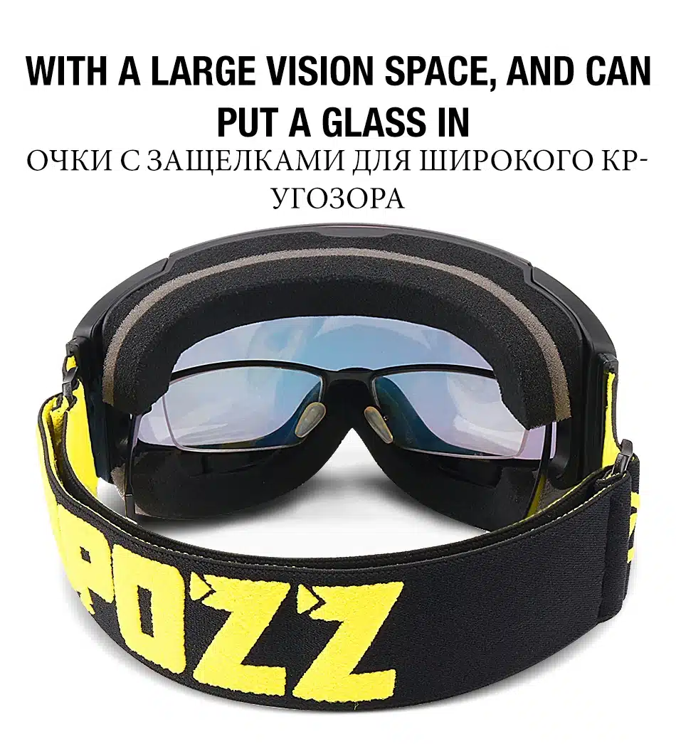 COPOZZ brand ski goggles replaceable magnetic lenses UV400 anti-fog ski mask skiing men women snow snowboard goggles GOG-2181 8