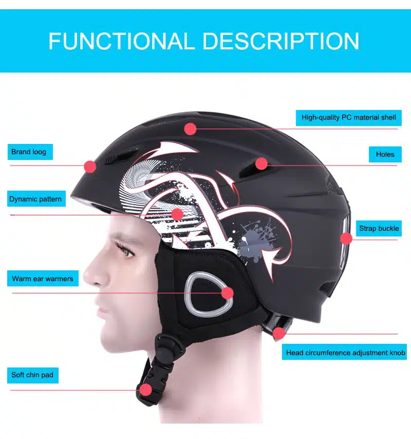 Brand Professional CE Certification Adult Ski Helmet Man Women Skating Skateboard Snowboard Snow Sports Helmets 14