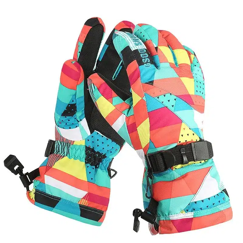 Gsou Snow Ski Gloves Men & Women Waterproof Winter Snow Snowboard Bright Color Motorcycle Riding Skiing Snowboarding Gloves 6