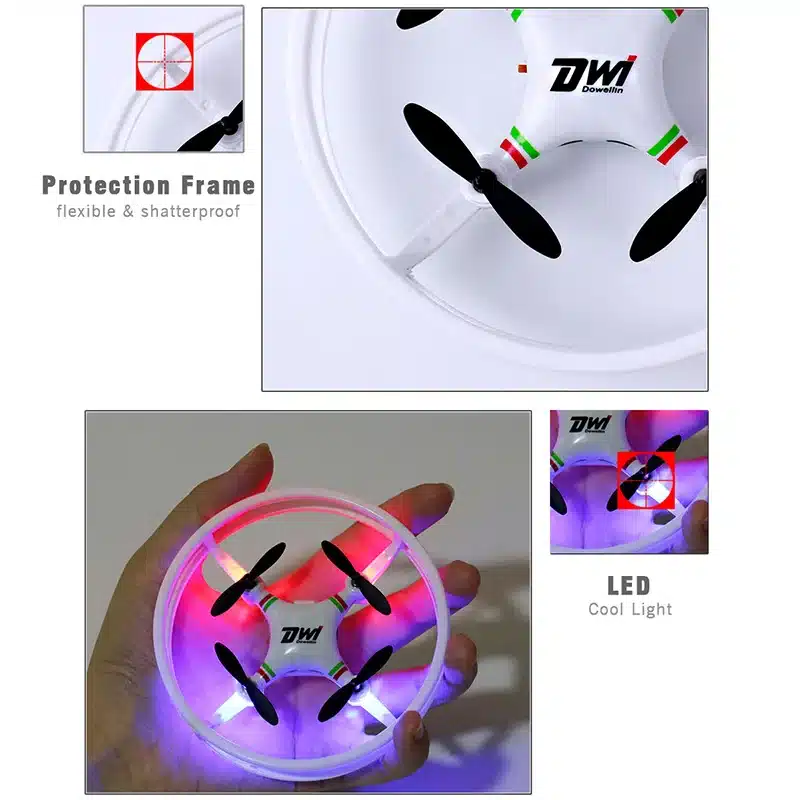Mini Drone Nano Drones RC Quadcopter Quadrocopter RC Helicopter 2.4GHz Birthday Gift for Children Toys Dwi Dowellin D1 14