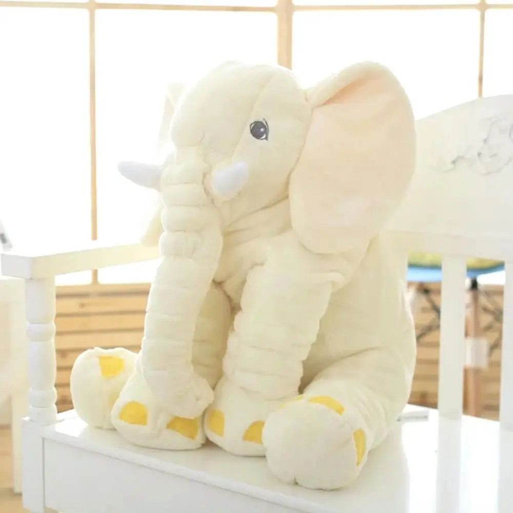 60cm Height Large Plush Elephant Doll Toy Kids Sleeping Back Cushion Cute Stuffed Elephant Baby Accompany Doll Xmas Gift 19