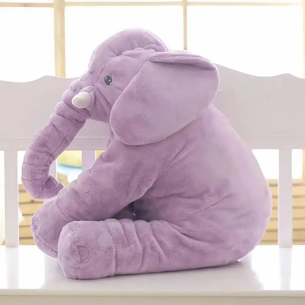 60cm Height Large Plush Elephant Doll Toy Kids Sleeping Back Cushion Cute Stuffed Elephant Baby Accompany Doll Xmas Gift 21