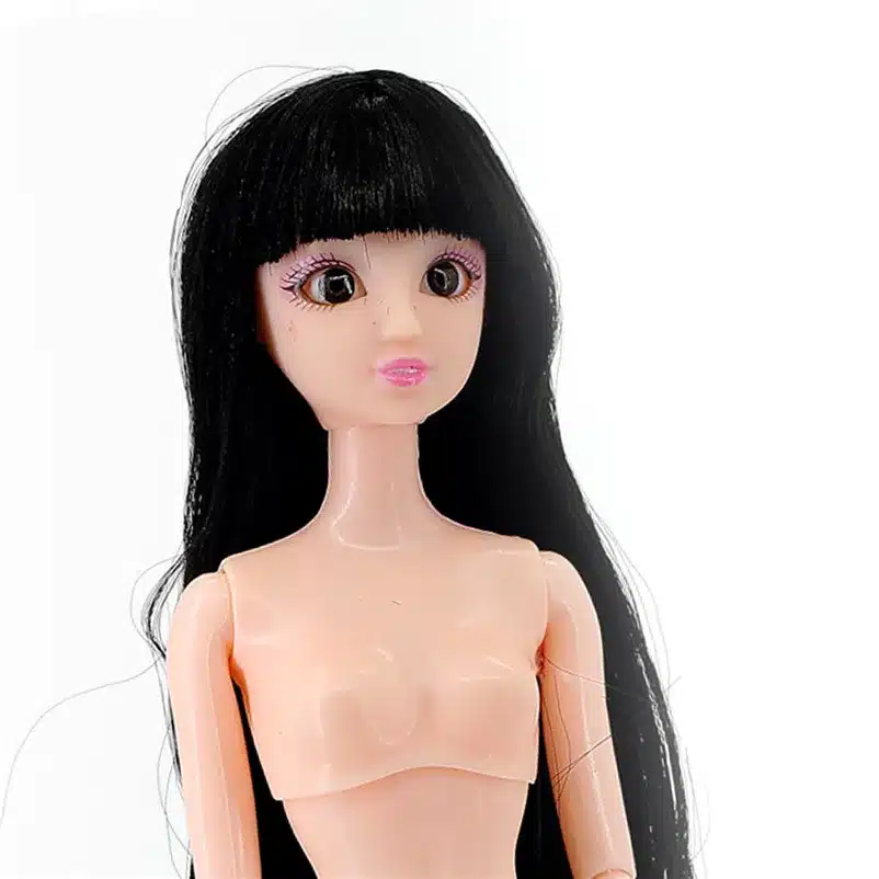 12 Moveable Joints Doll Body For Dolls Plastic Solid Cake Baking Princess Doll Naked Body Female Figure Toys For girls 26