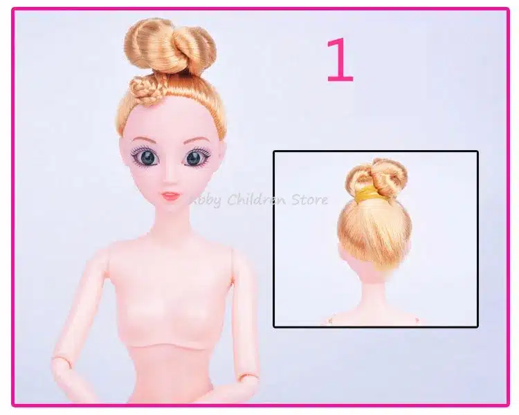 12 Moveable Joints Doll Body For Dolls Plastic Solid Cake Baking Princess Doll Naked Body Female Figure Toys For girls 28