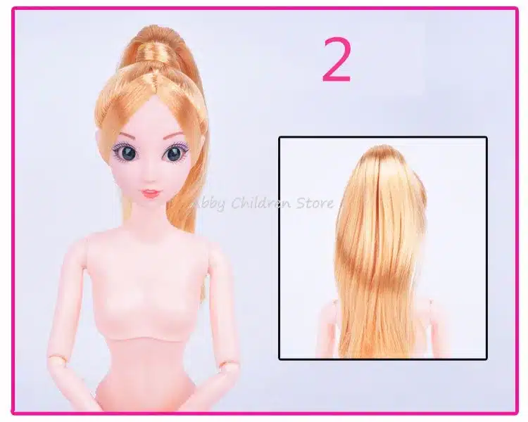 12 Moveable Joints Doll Body For Dolls Plastic Solid Cake Baking Princess Doll Naked Body Female Figure Toys For girls 29