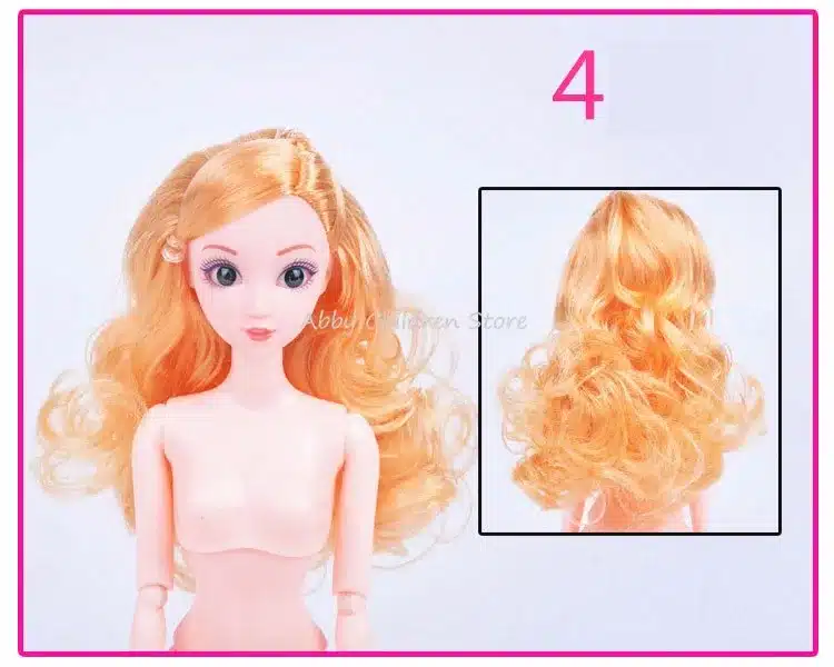 12 Moveable Joints Doll Body For Dolls Plastic Solid Cake Baking Princess Doll Naked Body Female Figure Toys For girls 31