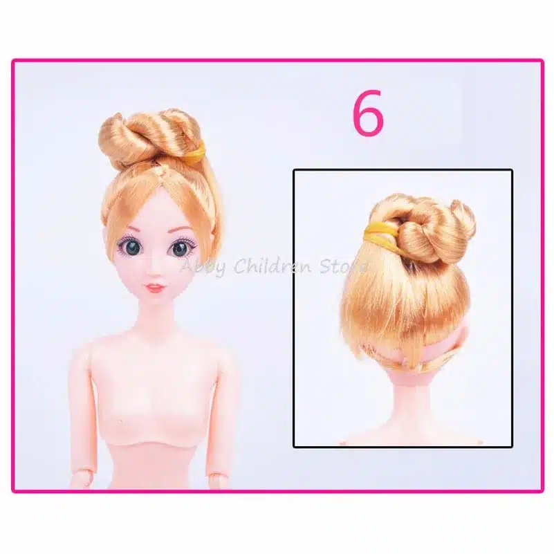 12 Moveable Joints Doll Body For Dolls Plastic Solid Cake Baking Princess Doll Naked Body Female Figure Toys For girls 33