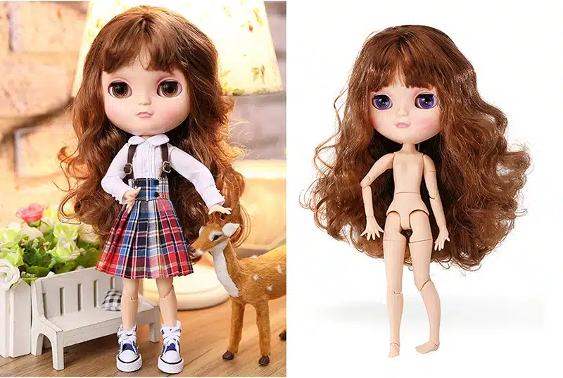 Reborn Dolls For Girls Doll Reborn ICY Doll Toy Same As Blyth Nude Doll Anime DIY Make up Dress up Joint Body Miniaturas 36