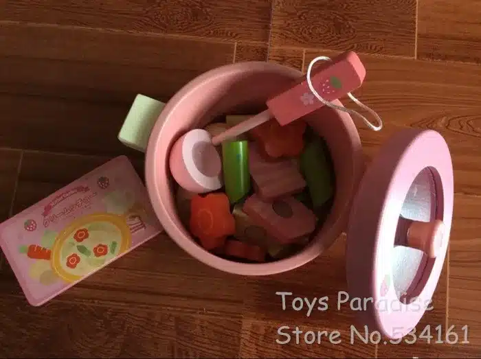 Baby Toys Super Cute Simulation Vegetable Hot Pot Wooden Toys Play Food Prentend Play Food Set Birthday Gift 13